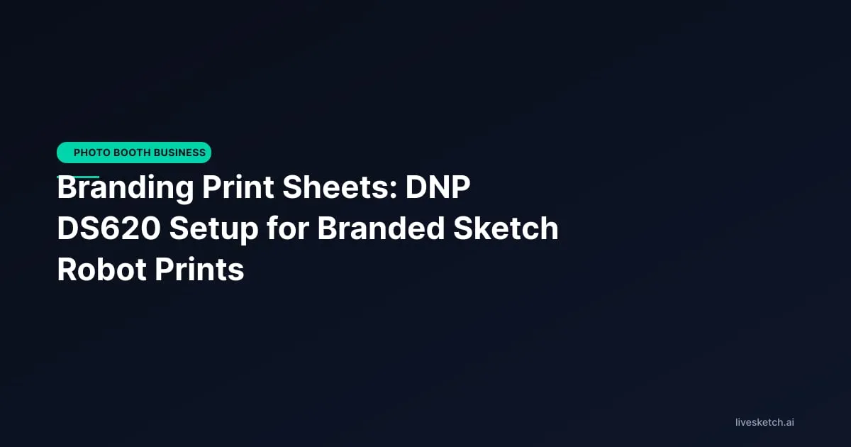 Branding Print Sheets: DNP DS620 Setup for Branded Sketch Robot Prints