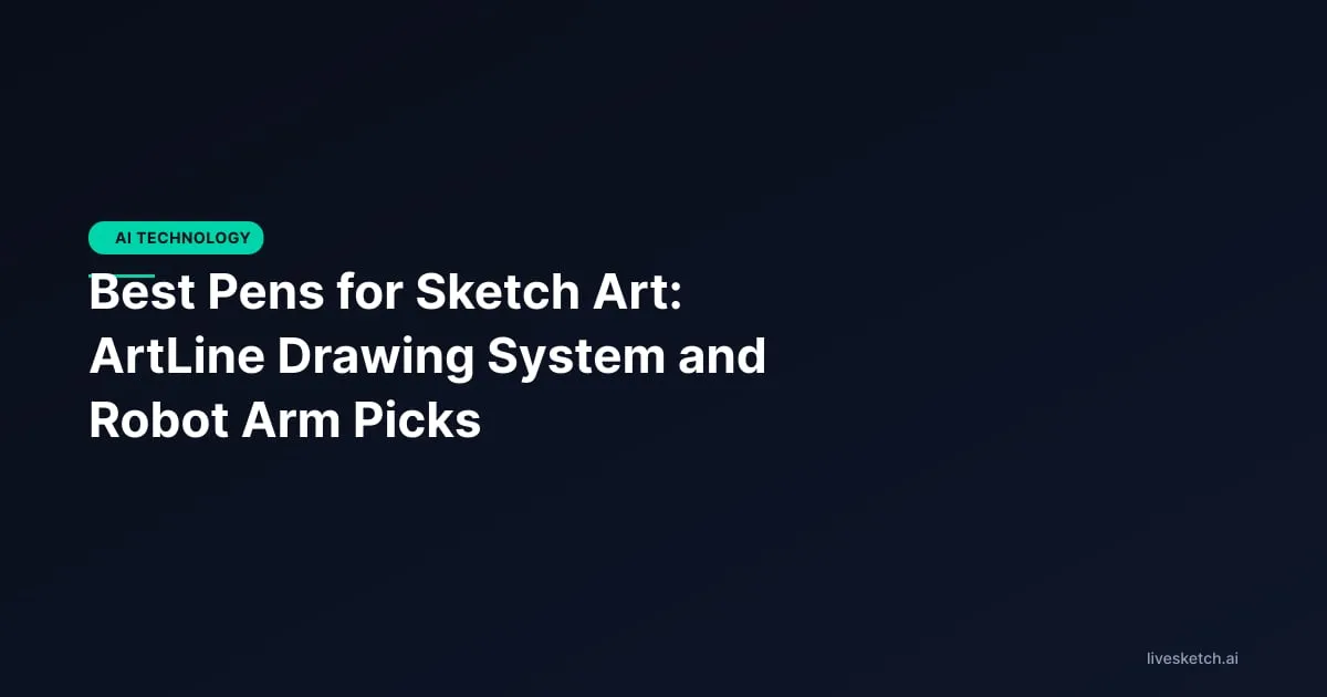 Best Pens for Sketch Art: ArtLine Drawing System and Robot Arm Picks