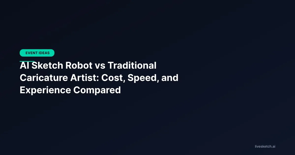 AI Sketch Robot vs Traditional Caricature Artist: Cost, Speed, and Experience Compared